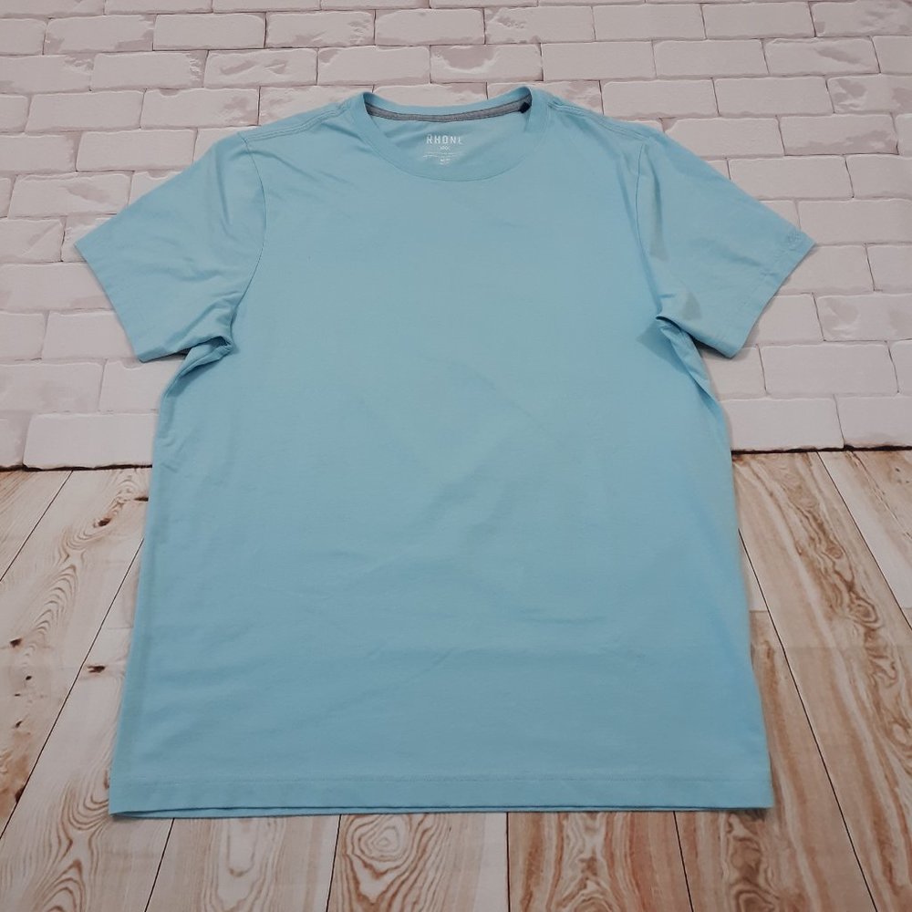 Rhone T-Shirt Activewear Performance Gym Workout Mens Size Medium Blue